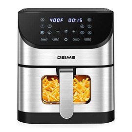 DEIME Air Fryer 7.2 QT Oilless 1500W Large Capacity Oven Air Fryers Healthy Cooker with 10 Preset