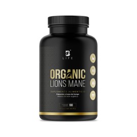 Hongo Melena de León 180 Cápsulas 1000 mg por porción. Ingredientes naturales. Organic Lions Mane B Life.