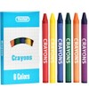 Rarlan Crayons Bulk, 6 Colors, 200 Boxes, 1200 Count Crayons