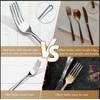 Jeffbaubl 24 PCS Dinner Forks, Stainless Steel Forks Silverware, Food