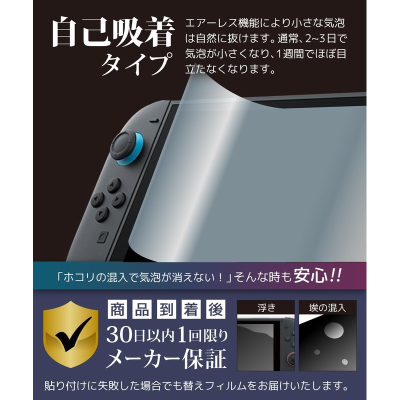 LOE Switch 2 Protective Film, AR Anti-Reflection, Anti-Fingerprint, Lightweight PET