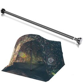 MorningRo 86.6 Inches Hunting Blind Support Pole Ground Blind Accessories Adjustable Protective Center Support System Hunting Ground Blind Support Pole for Hunting Tent House (Black)