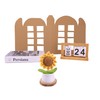caiyjhao CrochetWoven with Wool Sunflower potted plant, Artificial Flowers, Used