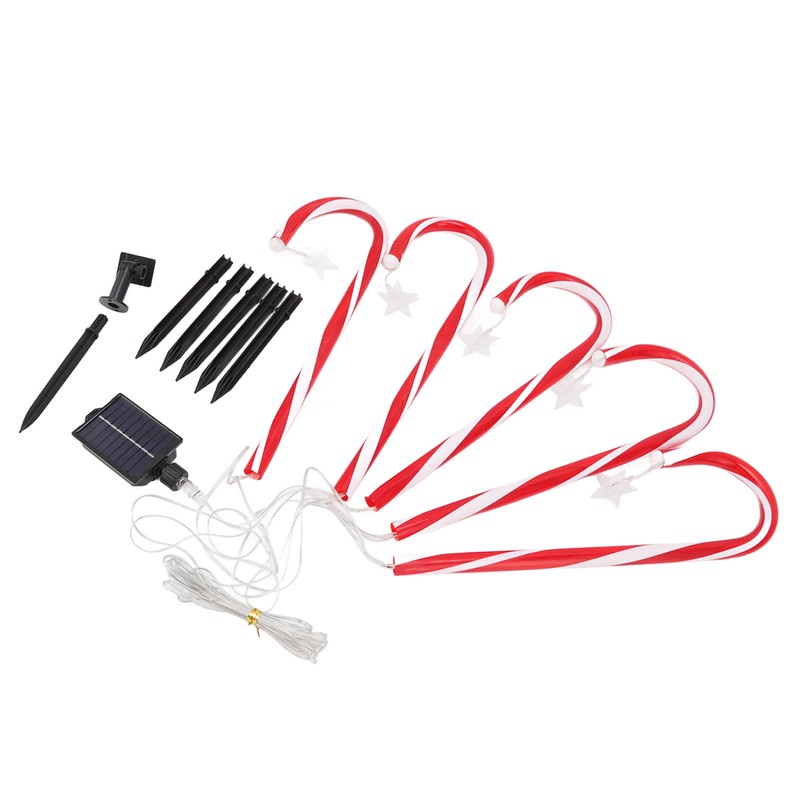 Christmas Candy Cane Lights 1 for 5 IP65 Waterproof 8