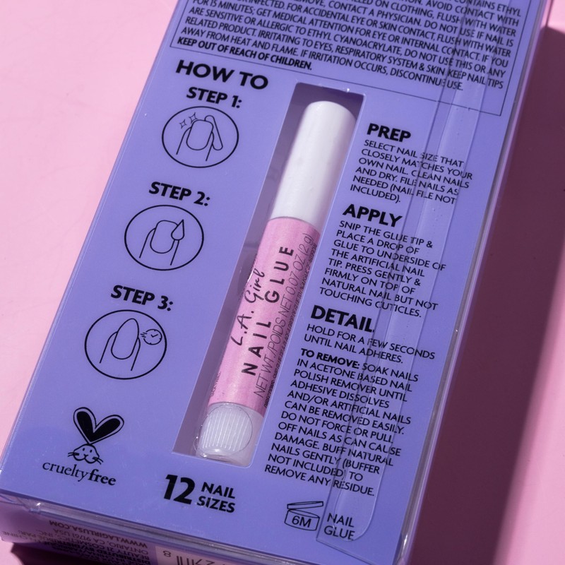 L.A. Girl Oh So Jelly Nail Tips, Gummy Sweetie GNT727G