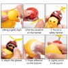 Rubber Duck 6PCS Toy Rubber Duck Dashboard Decorations Bicycles Pushchair