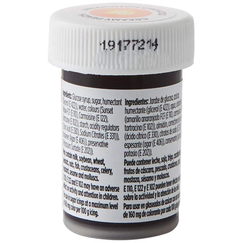 Wilton Creamy Peach Gel Icing Colour, 28.3 g
