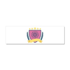 CafePress Physics Emblem Car Magnet 10 X 3 10" x 3", Bumper Magnet