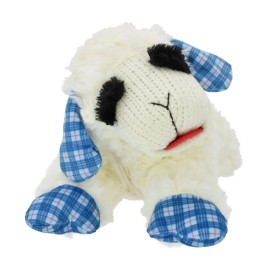 Plush Medium Lamb Chop Dog Toy with Squeaker