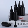 ccHuDE 25 Pcs 30ml Black Plastic Squeeze Bottles Empty Glue