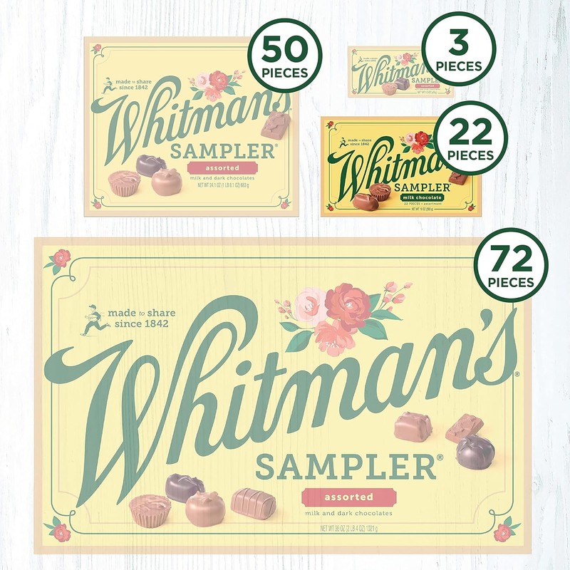 Whitman's Sampler Mother's Day Milk Chocolates Gift Box, 10 Ounce