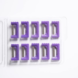 SNAWOP Dental Interproximal Strips 10PC Orthodontic IPR/IR Strip System Enamel Reduction Single Hand Use Teeth Polishing Kit (Purple)