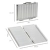 Benicabaly Portable and Durable Textured Aluminum Wheelchair Ramp, Foldable 2'