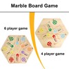 Medikaison Original Marble Game Wahoo Board Game Double Sided Painted
