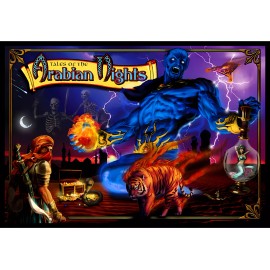 Williams Tales Of The Arabian Nights Pinball Machine Custom Translite #2 TOTAN
