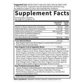 Vitamin Code Hierro Sangre Saludable 60 Caps. Garden Of Life Sabor Sin Sabor