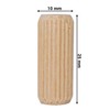 SKIR'CO (Pack of 100) Wooden Dowels 10x25mm Grooved Wood Dowels