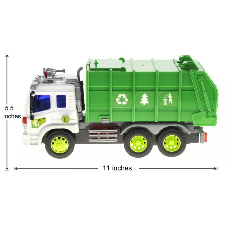 Unbranded Recycling Garbage Toy Truck with Lights & Sound