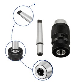 ATNVIDSG Keyless Drill Chuck MT4 Morse Taper Mount,Lathe Milling and Drilling Machine 3-Jaw for Portable Drills,Bench Drills,Milling Machines,Lathes,Etc.Adjustable 1/32"-1/2" (1mm-13mm)
