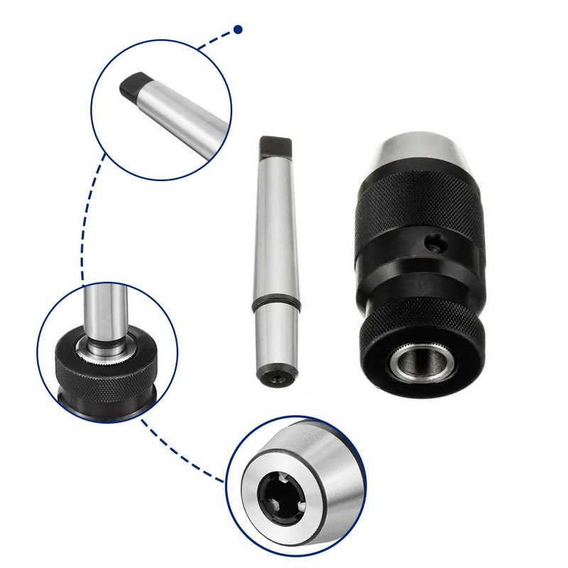 ATNVIDSG Keyless Drill Chuck MT4 Morse Taper Mount,Lathe Milling and