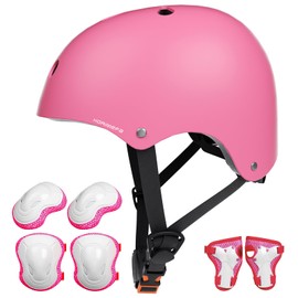 KORIMEFA Kids Bike Helmet Protective Gear Set Helmet and Pads Set with Knee Pads Elbow Pads Wrist Guards for Skateboard Roller Scooter Cycling for Boys Girls