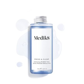 Medik8 Press & Clear Refill Pack - Clarifying Exfoliating Toner with 2% BHA - Salicylic & Tranexamic Acid - Reduces Impurities, Blackheads & Greasiness - 150 ml