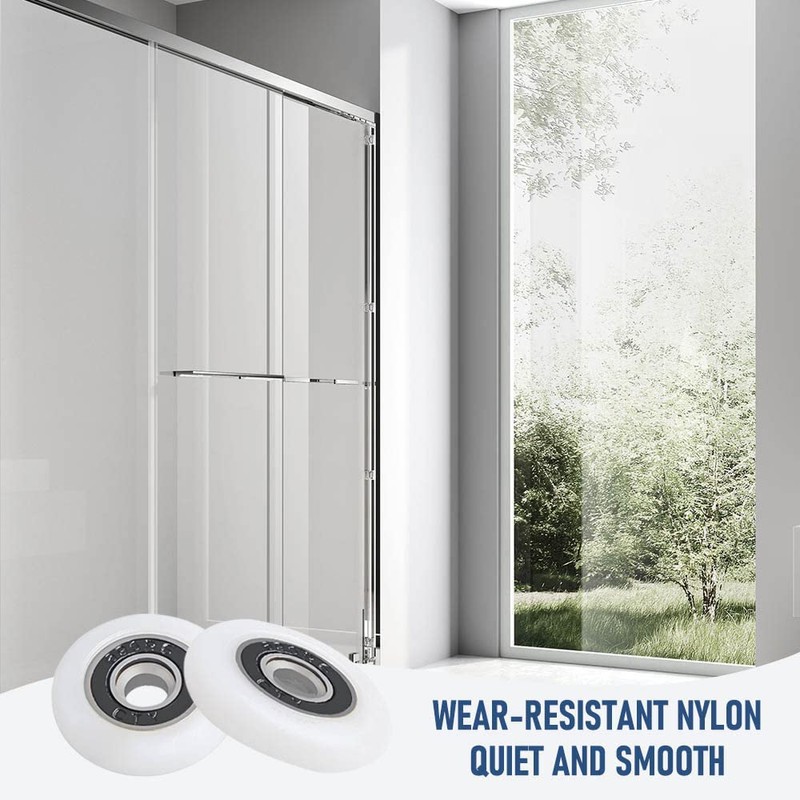 Axinyue 10 x Shower Cubicle Rollers, Shower Door Rollers, Rollers