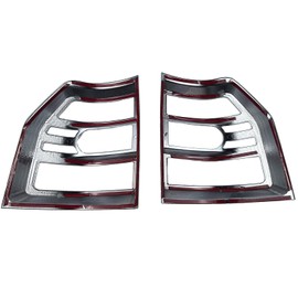 hilopexi 2PCS Pair Matte Black ABS Plastic taillights Guard Rear Lampshade Car Accessories Compatible with Mitsubishi Pajero V98/V97/V93/V95 2007-2024 Car Tail Light Cover (Black)…