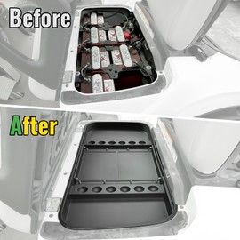CYOOYC Under Seat Storage Tray for Yamaha G29 Electric Golf Cart 2007-2016,Combined ABS Organizer for Original Trojan Battery