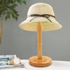HAIBEIR Freestanding Hat Stand, Tabletop Hat Rack, Wood Display Stand