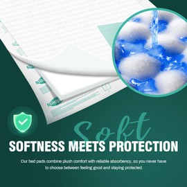 MILDPLUS Heavy Duty Underpads 30"X36", 25 Count, Ultra Absorbent Chucks Pads 130 Grams Disposable Bed Pads with Strength Cloth Backing Incontinence Pads for Adults, Kids or Pets