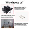 8AWG Solar Panel Connectors IP68 Waterproof 1500V 70A Solid Tinned