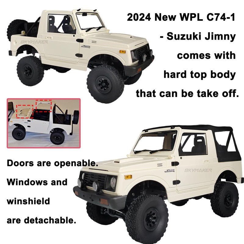 Skymaker WPL C74-1 Suzuki Jimny 1/10 Outdoor Remote Controlled Car