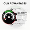 Magnetic Wood Stove Thermometer, 100-900°C Range, Real-Time Temperature Monitor with