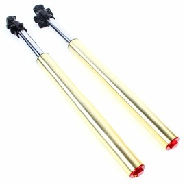 RustyVioum Complete 29" Front Fork Shocker for 110CC 125CC Dirt Pit Bike 45mm/48mm Upside Down Front Fork Suspension Shocks Absorber with Triple Tree Mount Clamps Handlebar Riser Assembly Set