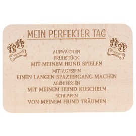 Spruchreif Breakfast Board Dog Bread Board with Engraving, Gifts for Dog Owners, Gift for Man's Lady