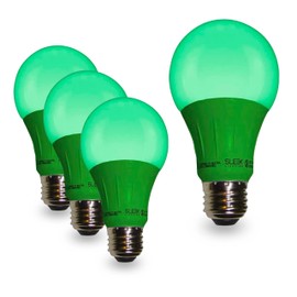 SLEEKLIGHTING Blue LED Light Bulb, A19 E26 Base Lightbulb -120 Volt - 3-Watt Energy Saving - Medium Base - UL-Listed LED Bulb - Lasts More Than 20,000 Hours Pack of 4
