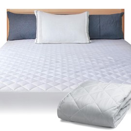 Continental Bedding Queen Size Mattress Pad Protector Sheets - Quilted Fitted Mattress Cover - Premium Cotton Mattress Bed Pad Topper Up to 18 Inches Deep - Machine Washable - 300 Thread Count