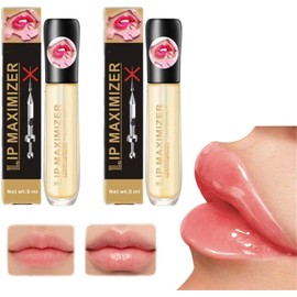 Kayswang Vitamin E Lip Plumping Serum Lip Hyaluronic Lip Plumper Instant Lip Filler for Moisturize Eliminate Dryness Wrinkles Enhances Plump Gloss Cozzo Vitamin E Lip Plumping Serum (2PC)