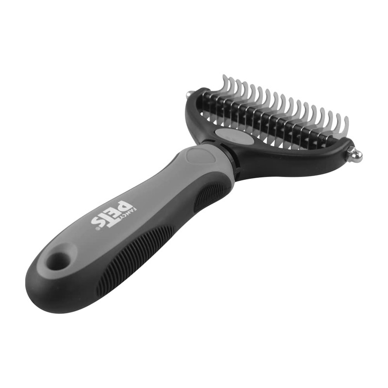 Fancy Pets Peine Rompenudos para Perro con Doble Cabezal