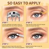 QUEWEL Eyelash Extensions with Delicate 10-18 mm Lower Cluster Lashes,