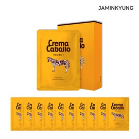 Jaminkyung (현대Hmall)자민경 크레마카발로 마유 마스크 20gx10ea (Hyundai Hmall) Jamin Kyung Crema Caballo Horse Oil Mask 20gx10ea