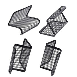 Rocutus 8pcs Business Card Holder Metal Business Card Holder Desk Business Card Holder Card Organizer Black Mesh Business Card Display Business Card Holder Desk Business Card Holder (Black)