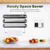 Quasziwa Aluminum Foil & Plastic Wrap Dispenser with Cutter -