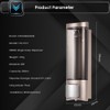 CHUANGDIAN Manual Hand Soap Dispenser with Double Sided Foam Tape