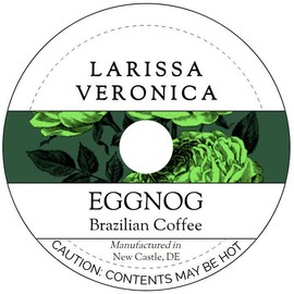 Eggnog Brazilian Coffee (Single Serve K-Cup Pods) (Gourmet, Naturally Flavored, Whole Coffee Beans) (12 pods, ZIN: 572610) - 3 Pack