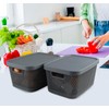 Yomjarl 2 Pack Of Potato and Onion Storage Bin,Stackable Plastic
