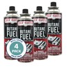 Butane Torch Lighter w/ 4 x 8oz. Butane Fuel Tin