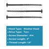#14 x 4" Black IMScrews Wood Deck Screws - T30