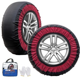 JIANLEI Automotive Snow Socks Tire Chains-Tire Snow Socks for Car, SUV, & Pickup, Textile Snow Chain, Easy to Install- Winter Tire Chain Traction Device(KE120)